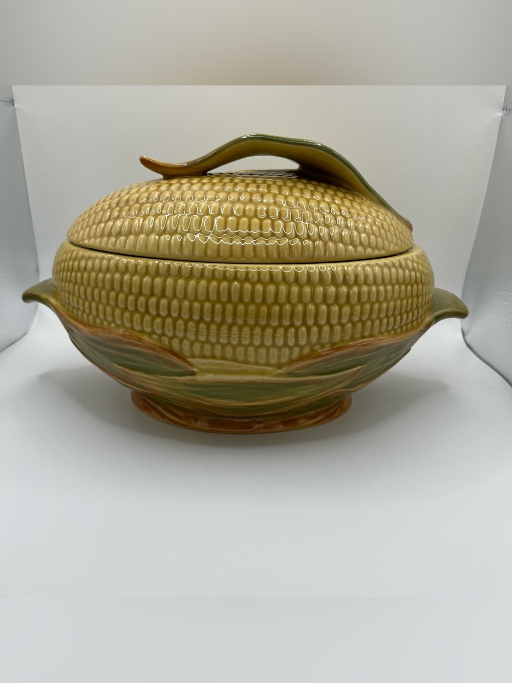 Pfaltzgraff Yellow Corn Covered Server (Rare) 12x6.25x7” Excellent Condition